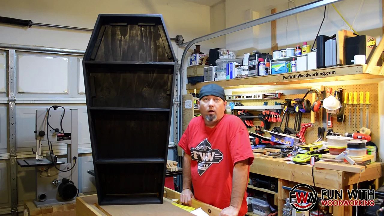How to build a Coffin shaped shelf unit