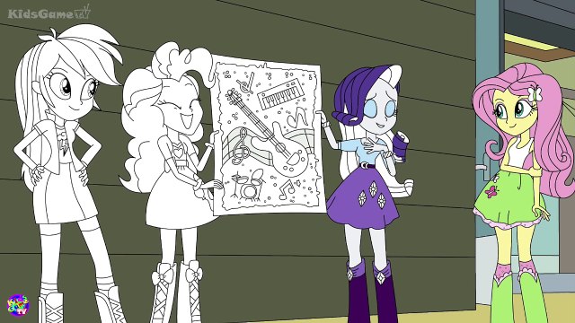 My Little Pony Coloring Book - Equestria Girls Poster - MLP Coloring Pages