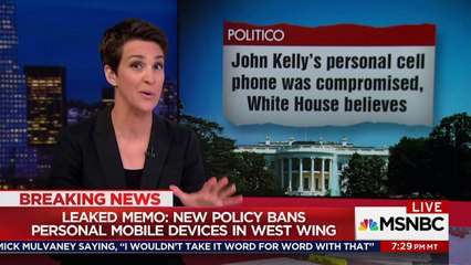 Rachel Maddow -TRMS Exclusive- Secret Service Bans Mobile Devices In West Wing - MSNBC