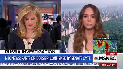 MSNBC NEWS 10-14-17 Natasha Bertrand On Trump Dossier Allegations- -Coincidence- Is A Generous Word