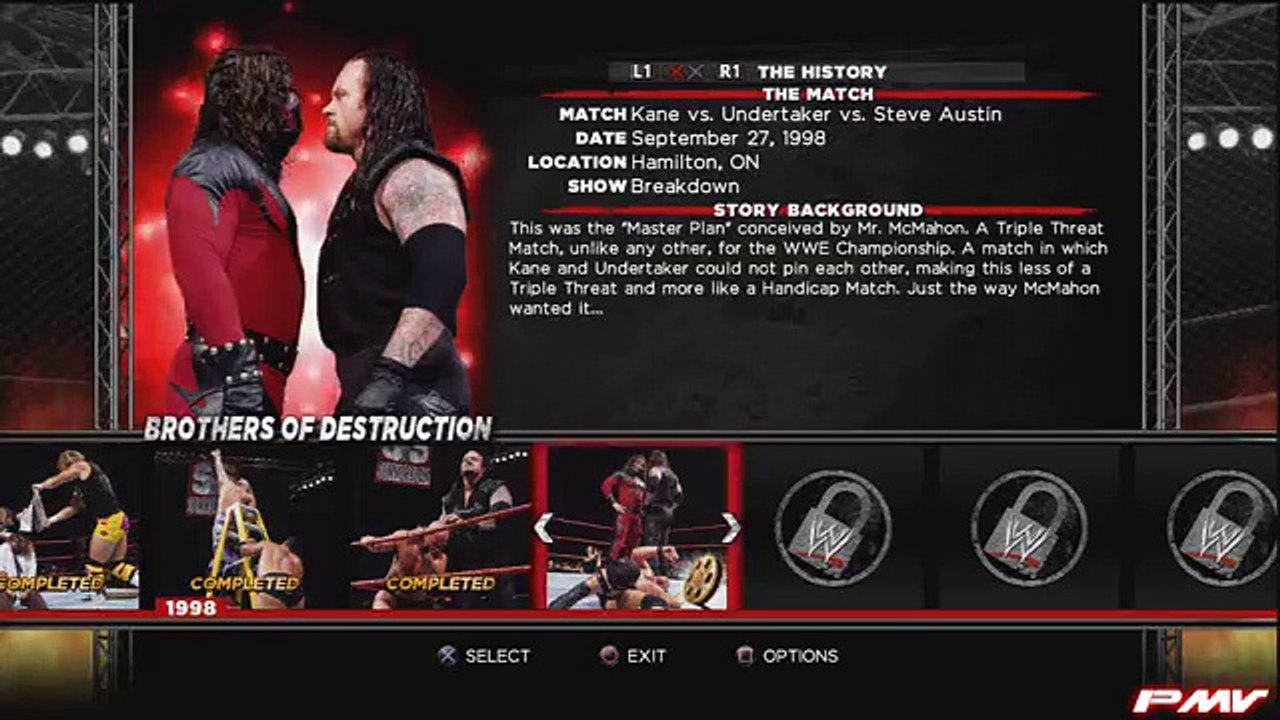 WWE13: Attitude Era Mode - Brothers of Destruction Ep.12: Kane vs. Undertaker vs. Steve Austin