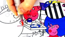 Peppa Pig Cupboard for toys Coloring Pages For Kids with Colored Markers