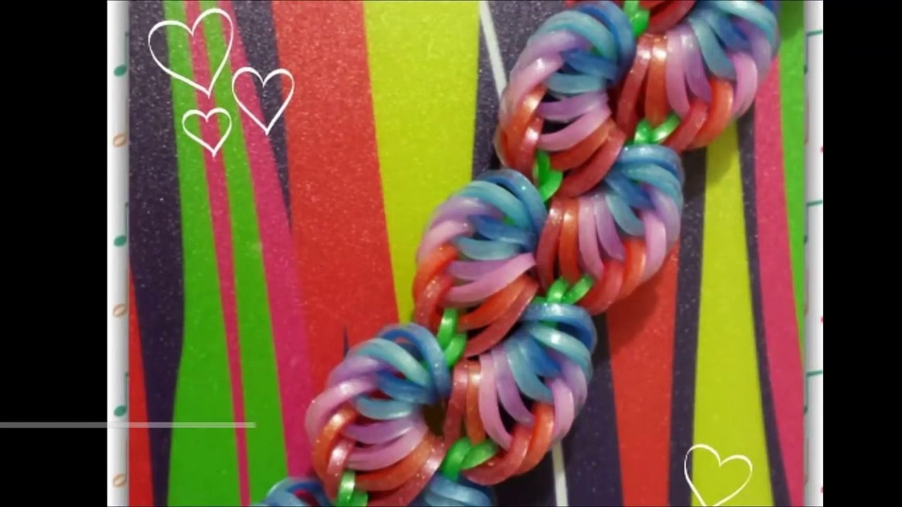New Sorbet Delight Rainbow Loom Bracelet/ How To Tutorial