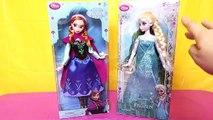 ELSA & ANNA Frozen Disney Store Dolls Review! MAGICAL Princess Doll Unboxing Reviews
