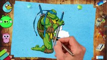 Teenage Mutant Ninja Turtles Coloring Pages - Learn Colors - Coloring Pages -TMNT Coloring Book