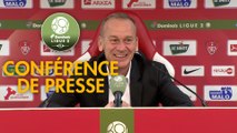 Conférence de presse Stade Brestois 29 - AJ Auxerre (1-1) : Jean-Marc FURLAN (BREST) - Francis GILLOT (AJA) - 2017/2018