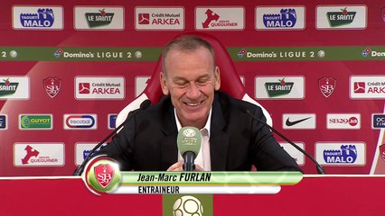 Réaction de Jean-Marc Furlan et Francis Gillot après Stade Brestois 29 - AJ Auxerre