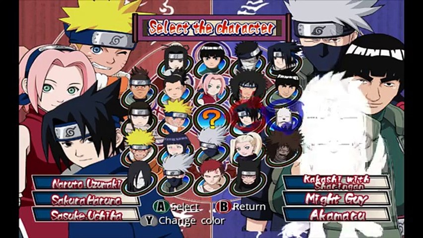 Naruto Clash Of Ninja 2 Opening And All Charers Gamecube