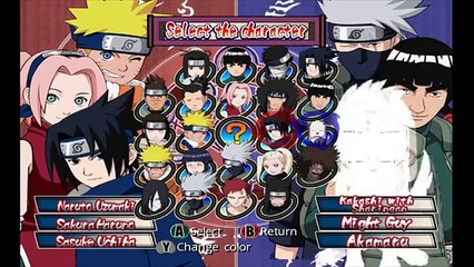 Naruto: Clash of Ninja 2 Opening and All Charers [GameCube]