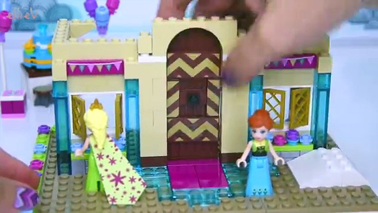 Lego Frozen Fever Arendelle Celebration Castle Disney Princess Build Review Play - Kids Toys