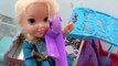 Anna and Elsa Toddlers Snow Vacation Ice Skating Snowboarding Ski Snowman Sven Frozen Toys In Action