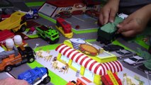 Toy Trucks for Kids | Matchbox Truck Toys UNBOXING | Dump Truck Scraper Excavator Digging Sand