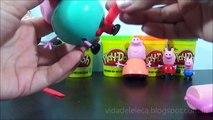 Peppa Pig fantasias de Natal com Play-Doh! Christmas costumes with Play-Doh! Navidad Fantasías!