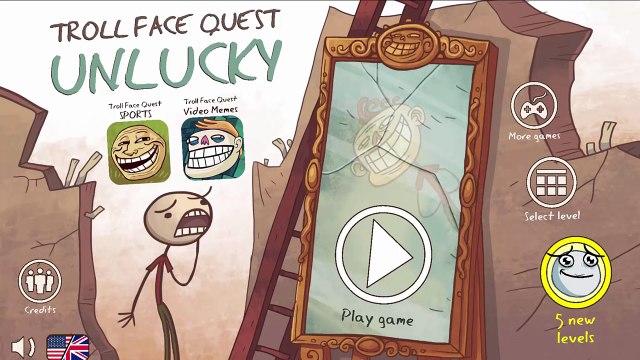 Troll Face Quest Unlucky - All Levels + Secret Pizza Levels Walkthrough - Funny Trolling Moments
