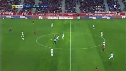 Lille 0-1 Troyes vidéo but Stephane Darbion 14.10.2017
