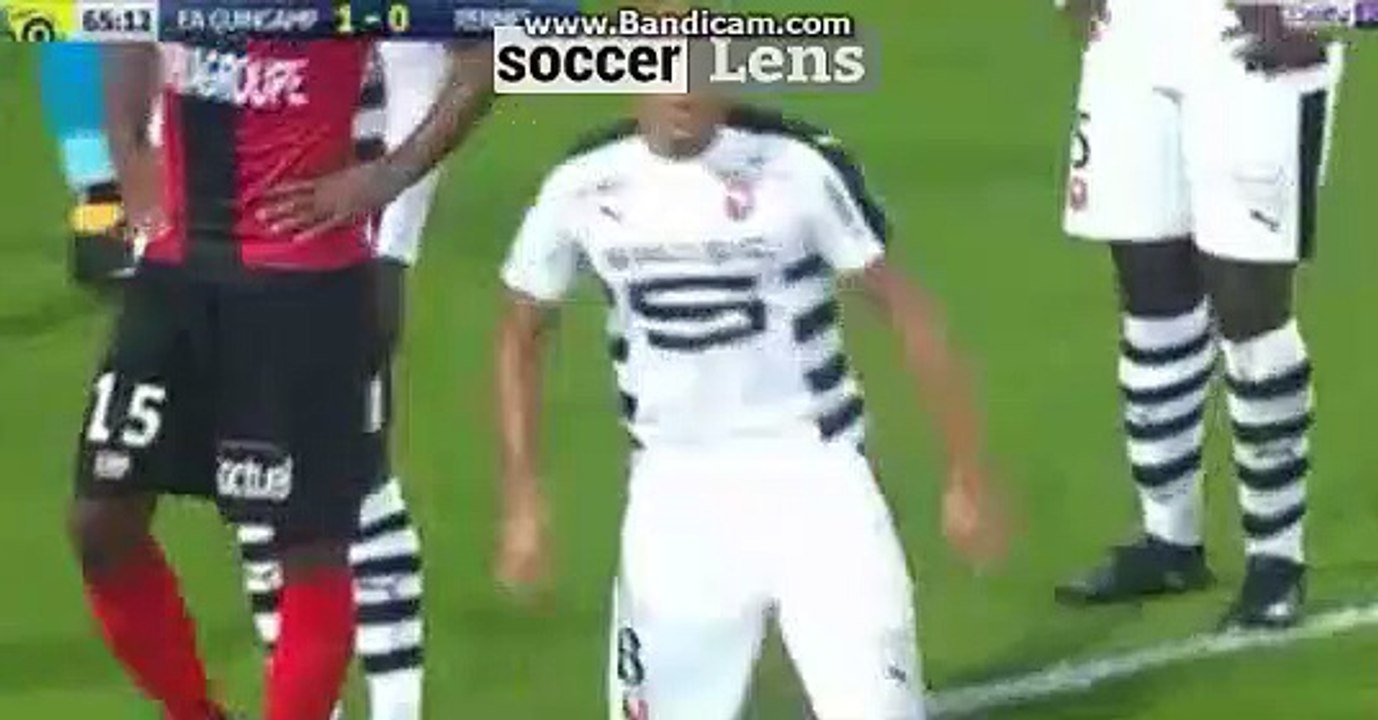 Carton rouge Wahbi Khazri Guingamp 1-0 Rennes