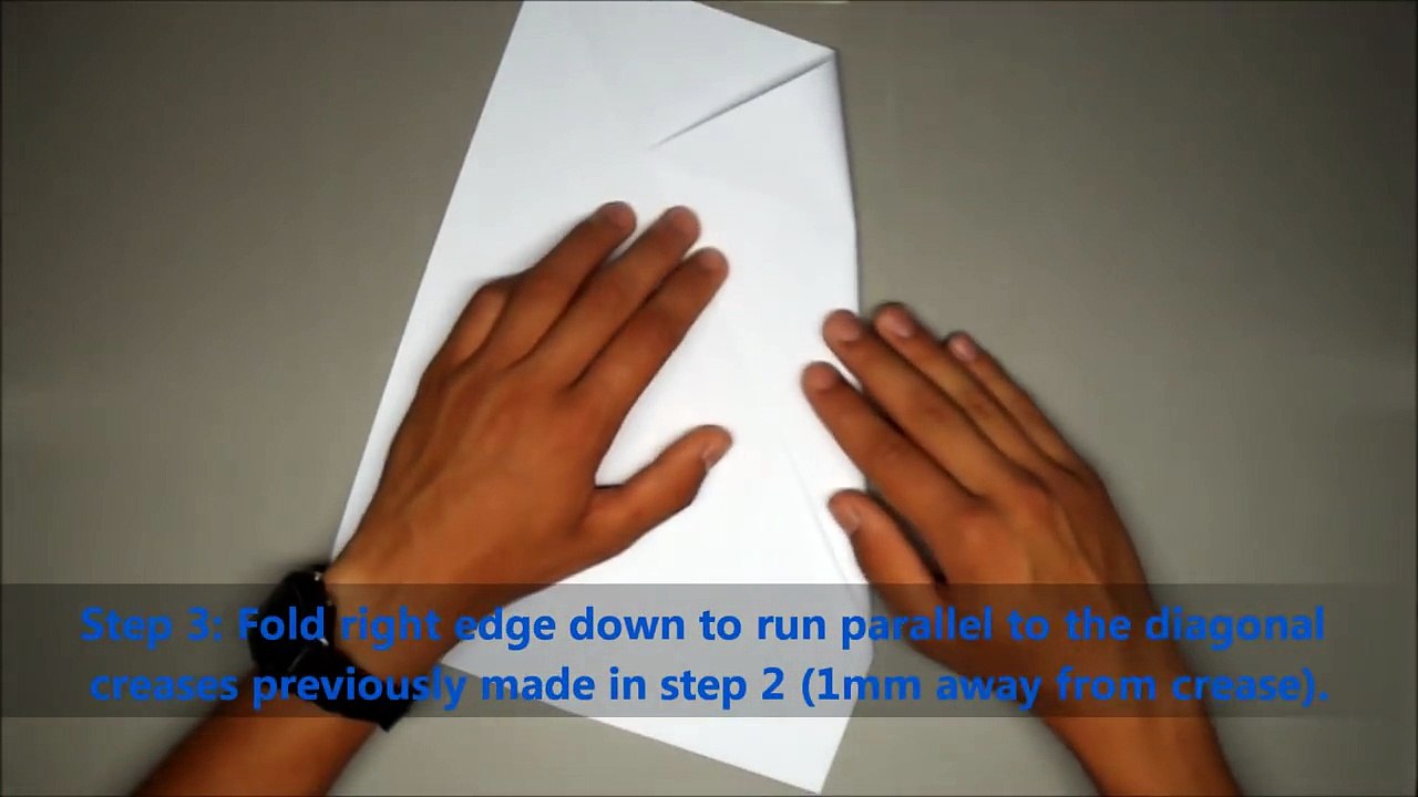 How to Fold the Worlds Farthest Flying Paper Plane (Designed by John Collins)