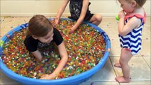 Huge Orbeez POOL PARTY with hidden surprise toys! 75,000  Orbeez