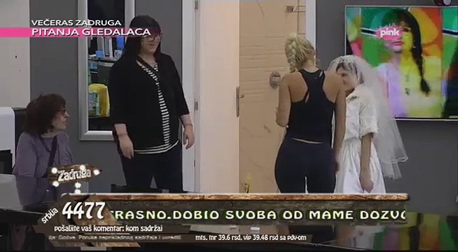 Zadruga - Divna Milanovic u vencanici