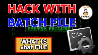 What is batch file in hindi by TECH EXPERT PART 1