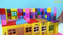 PEPPA PIG Blocks Mega House Construction Lego Sets With Masha and the Bear Toys For Kids