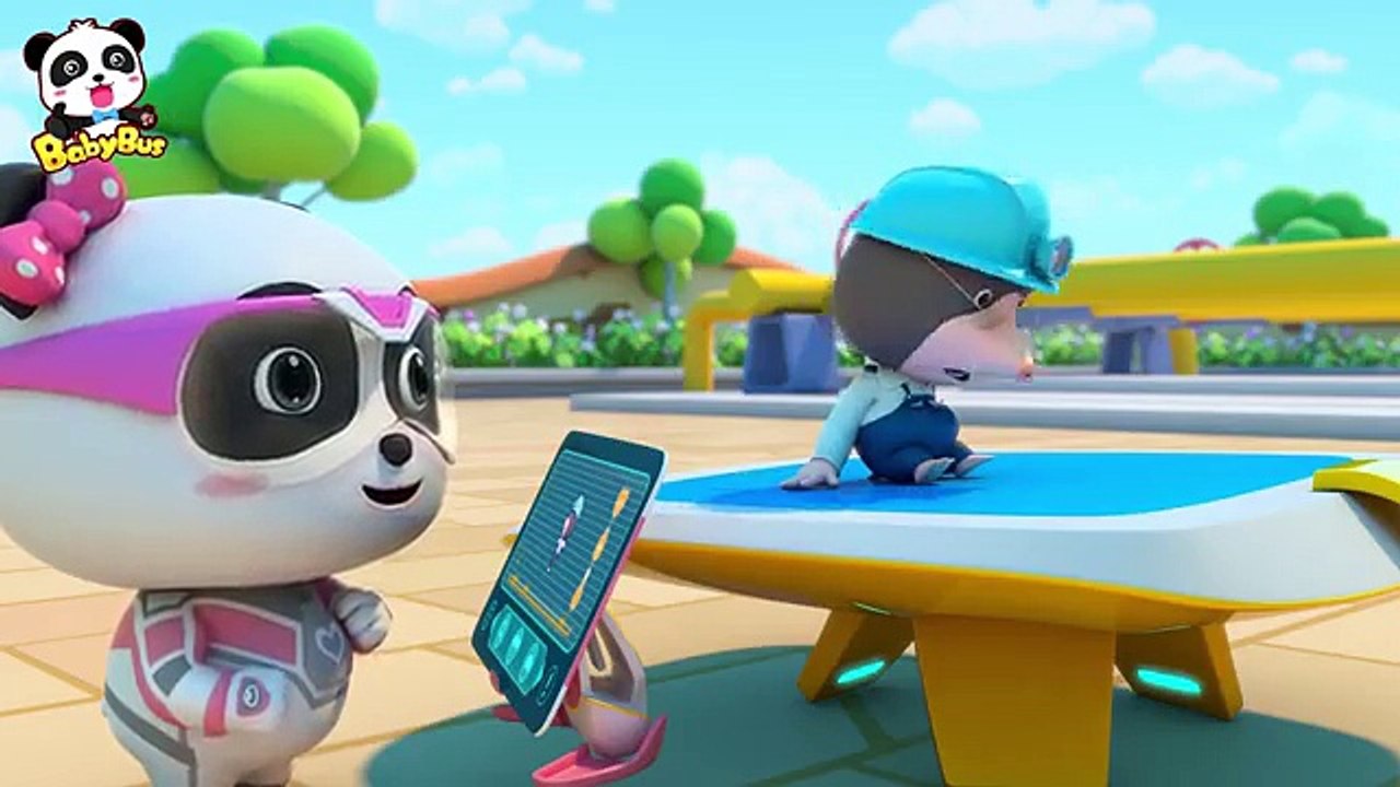 Water Pipe's Broken, Water Gushing out - Super Panda Rescue Team - BabyBus Cartoon for Kids - YouTube