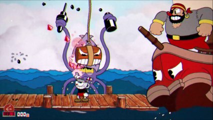 Cuphead Boss Fight - Xbox One- Captain Brineybeard in Shootin N' Lootin - Glitch