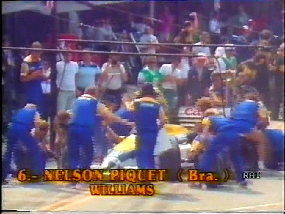 Gran Premio del Messico 1986: Sdoppiaggio di Mansell da N. Piquet e secondi pit stop di N Piquet ed A Senna