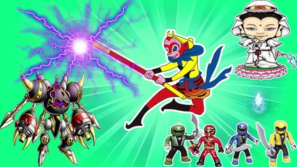 Phim Hoạt Hình Siêu Nhân - Tập 23 : Tôn Ngộ Không Giúp 5 Anh Em Siêu Nhân Tiêu Diệt Quái Vật