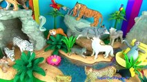 Wild Animals Toy Collection Kids Toys Lions Tigers Cheetahs Wolves Jungle Book 3D Puzzle Fun End