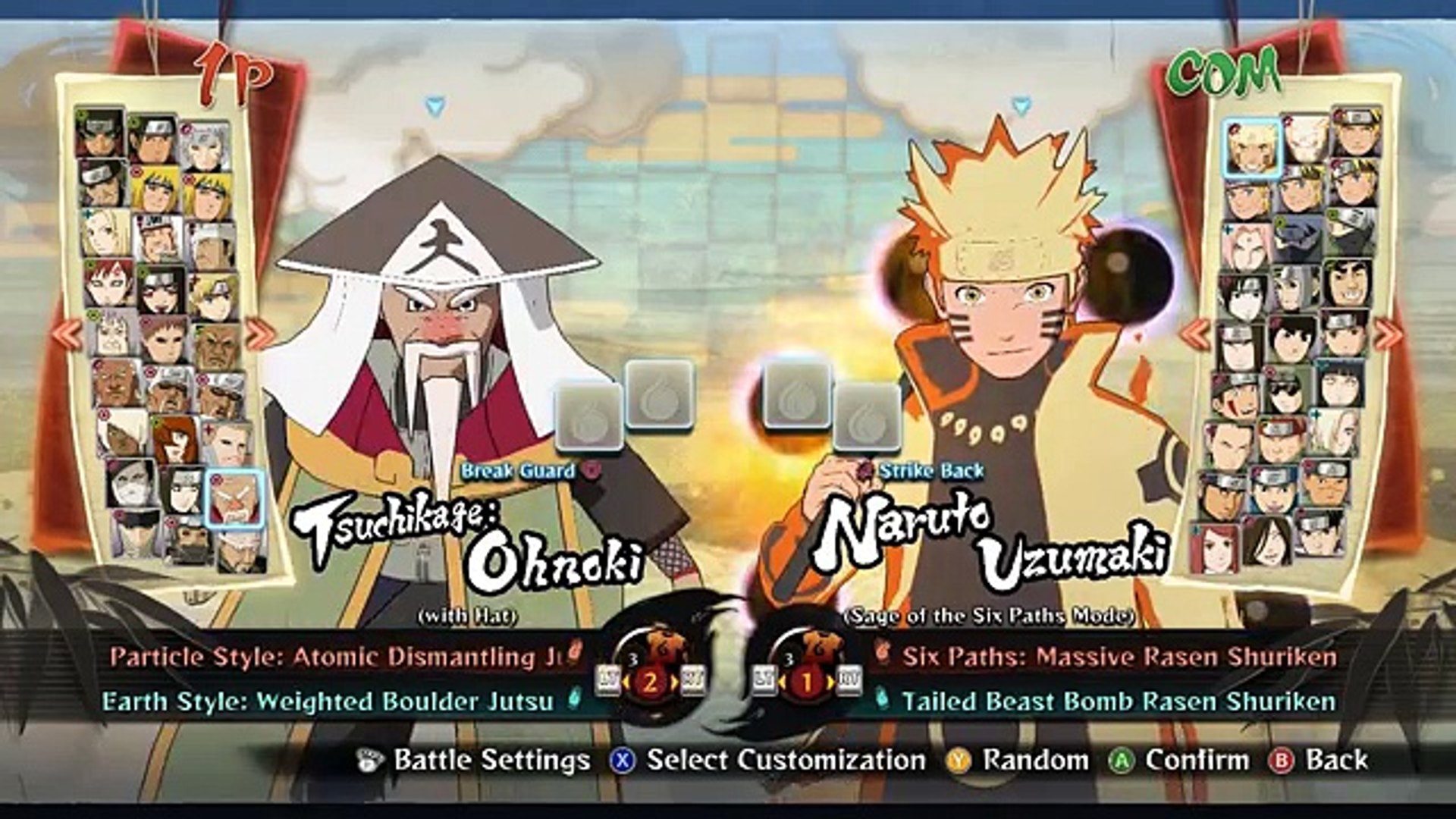 Segundo Tsuchikage vs Primeiro Hokage - Naruto Ultimate Ninja Storm 4 Road  to Boruto 