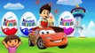 Dora Baby Crying Colors fo Kids to Learn with Ryder Lightning McQueen Surprise Eggs