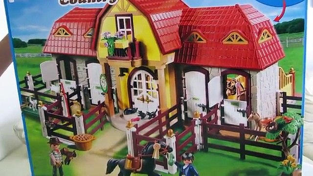 Playmobil Granja de caballos o ponis con granero y utensilios para la limpieza de establos