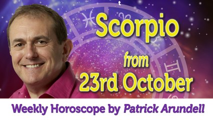 Scorpio Weekly Horoscope from 23rd October - 30th October 2017