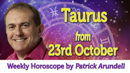 Taurus Weekly Horoscope from 23rd October - 30th October 2017