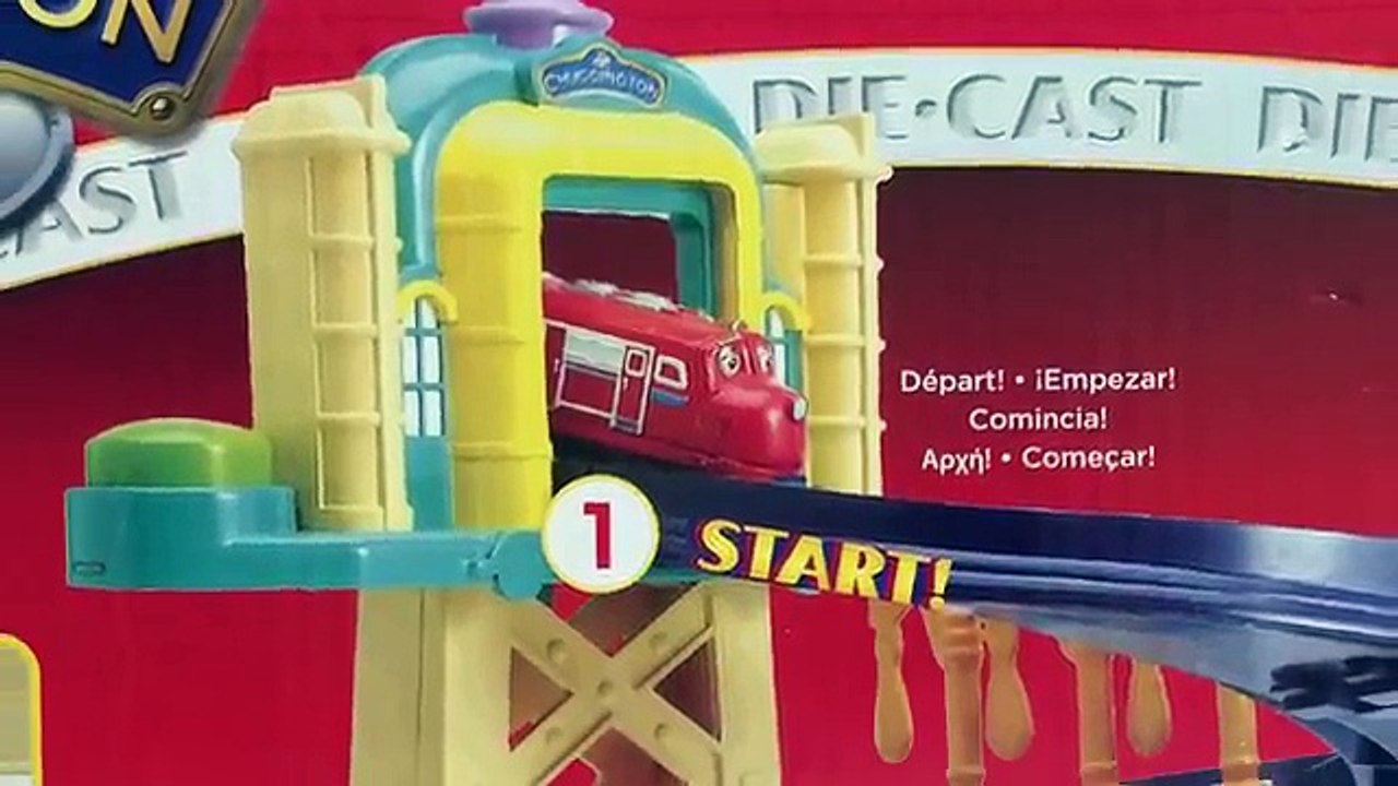Chuggington Die Cast Training Yard w Jump Bridge w Wilson - Unboxing Demo Review