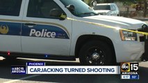 Carjacking suspect shoots after officers, barricades himself in home