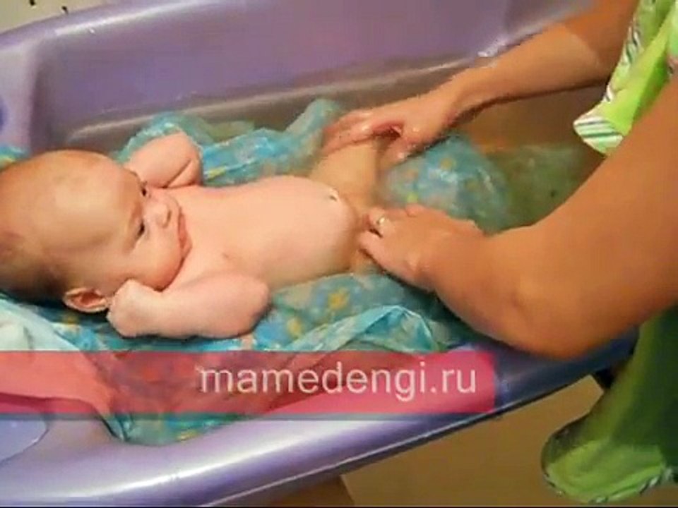 купание новорожденного