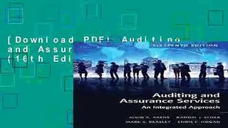 [Download PDF] Auditing and Assurance Services (16th Edition)