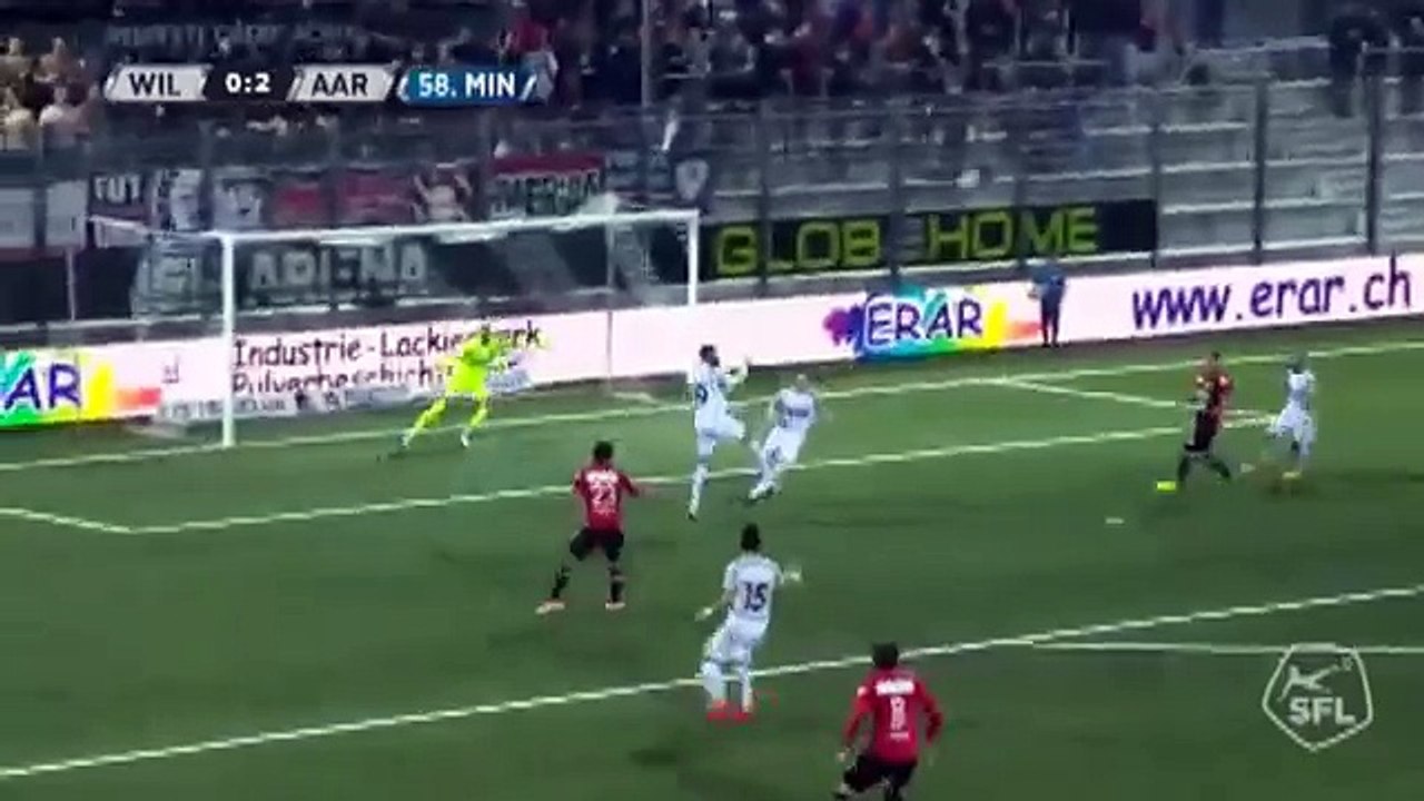 Wil 0:3 Aarau (Swiss Challenge League. 14 October 2017)