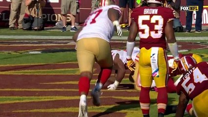 Carlos Hyde powers through Redskins defense for game-tying TD