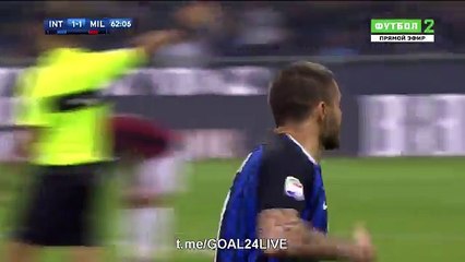 Mauro Icardi second Goal - Inter 2-1 Milan - 15.10.2017