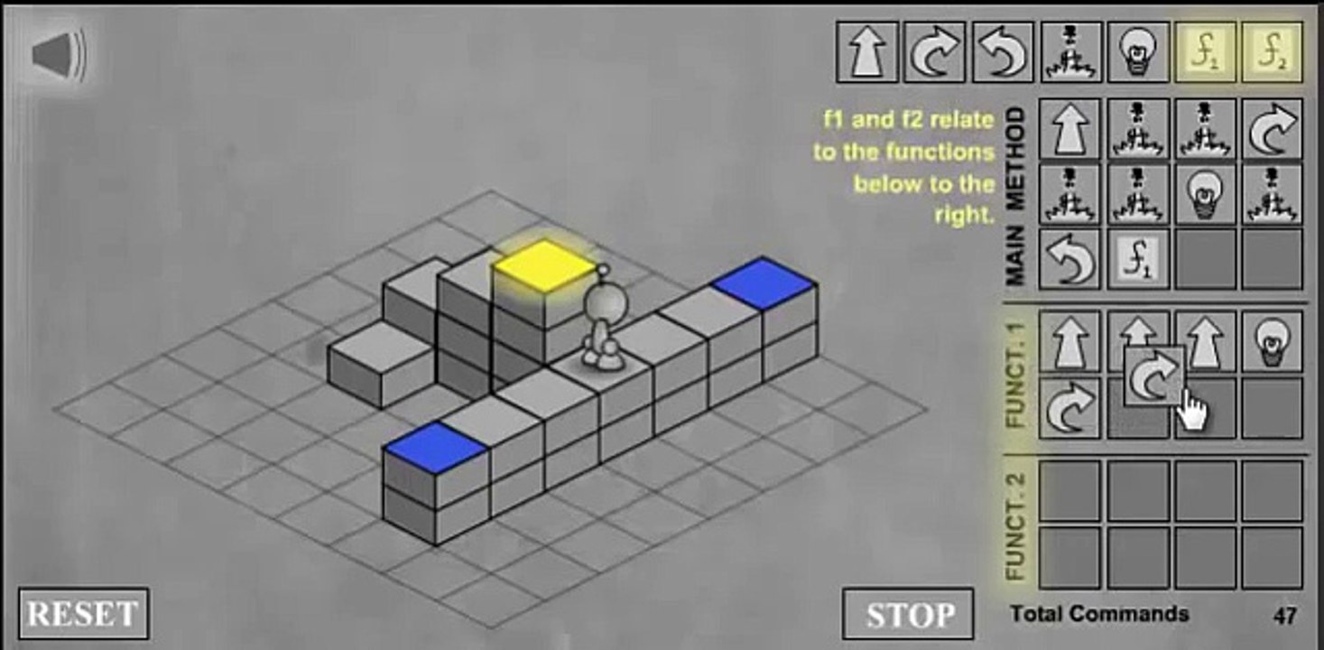 Light-bot levels 1, 2, 3, 4, 5, 6, 7, 8, 9 playthrough - how to do the levels