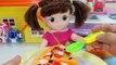 Food Cutting and Making Fruit Juice Baby Doll Refrigerator Kitchen Play Toys 음식 자르기 아기인형 주방놀이 장난감