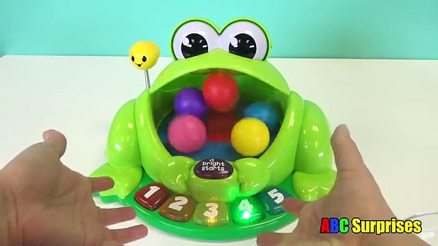 Learn COLORS & Counting Numbers Preschool Toys for Kids Pop Giggle Pond Pal Frog ABC Surprises
