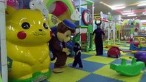 Indoor Playground fun for kids Police Baby and Paw Patrol police arrest Maleficent bad at play area