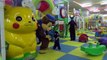 Indoor Playground fun for kids Police Baby and Paw Patrol police arrest Maleficent bad at play area