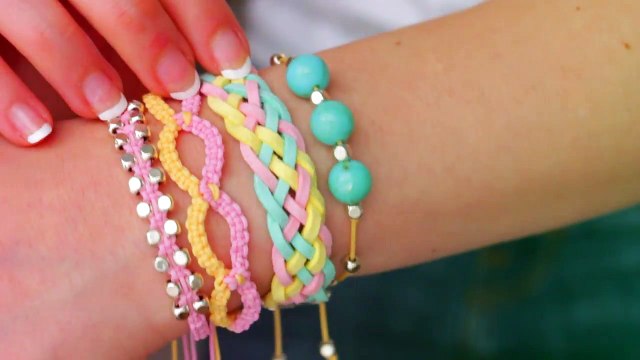 DIY friendship bracelets! 4 Easy Stackable Arm Candy projects!