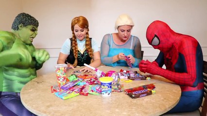 Joker Girl vs Joker Girl FACE PAINT MAKEUP CHALLENGE! w/ Frozen Elsa Spiderman Hulk in Real Life IRL