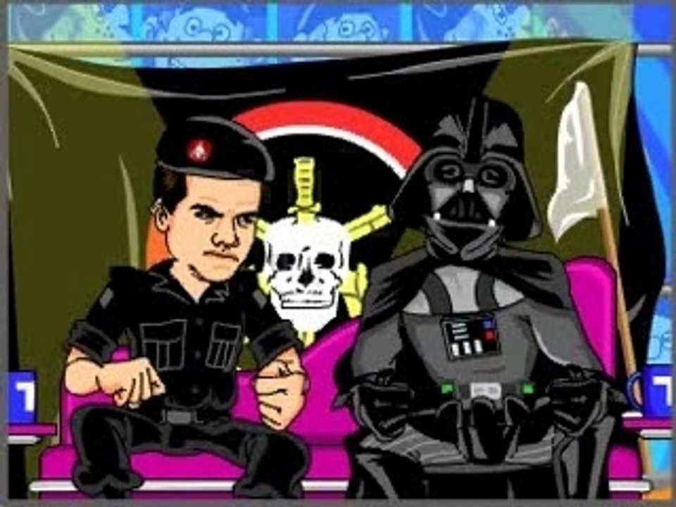 Capitão morrimento interroga darth vader